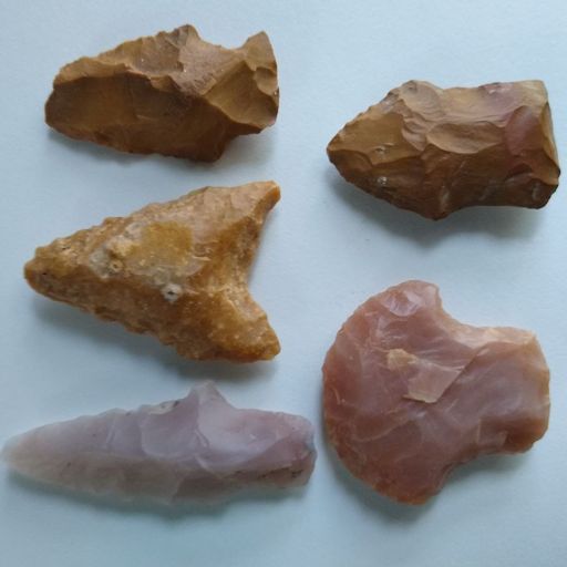 collection of arrowheads