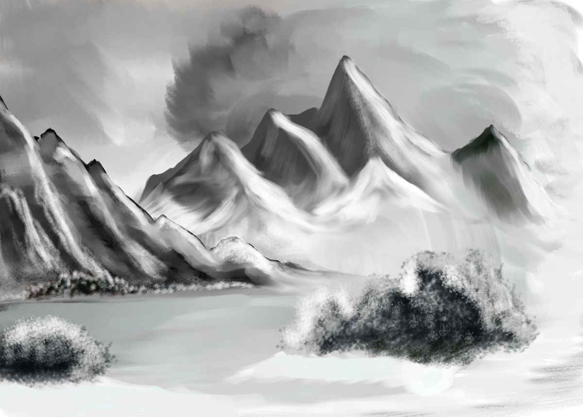 monochrome mountains