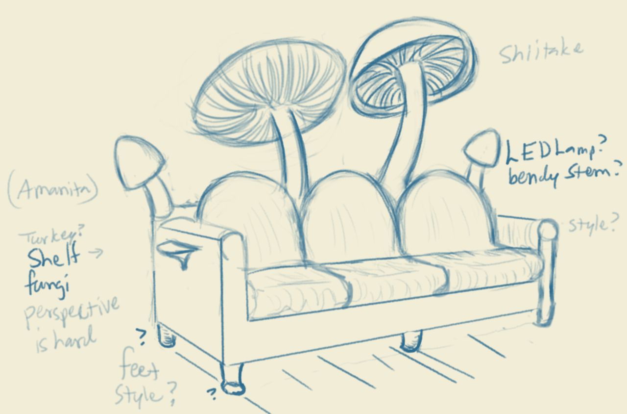 mushroom couch